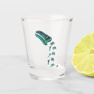 Verre A Shot Opal Iguanodon Dinosaur