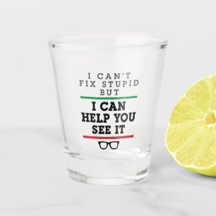 Verre A Shot Optométriste Optométrie Ophtalmologie Voir Stupide