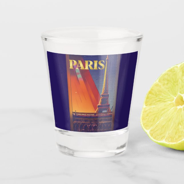 Verre A Shot Oreiller à lancer Paris France (Devant)