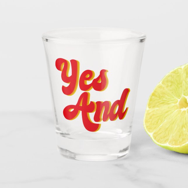Verre A Shot Oui Et La Comédie improvisée (Devant)