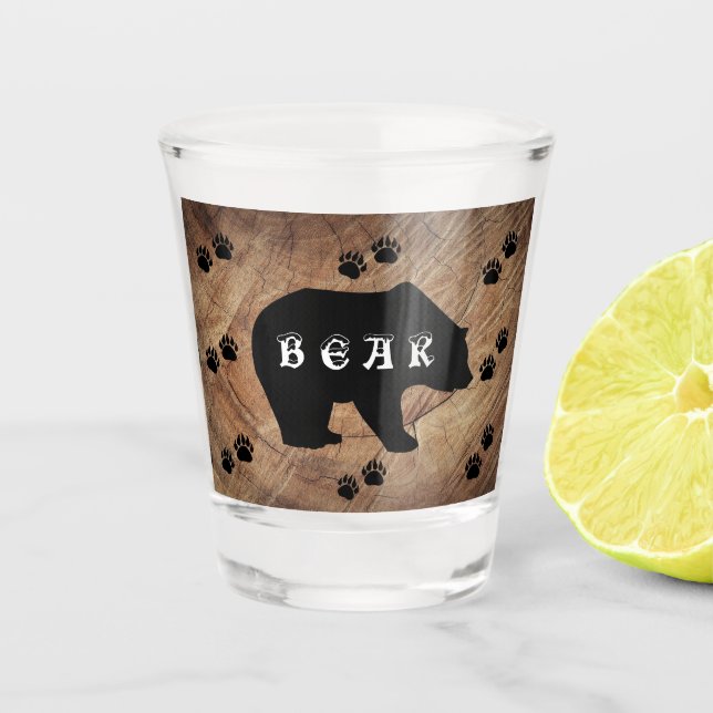 Verre A Shot Ours Noir Et Paniers Ours (Devant)