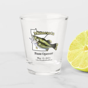 Verre A Shot Ouvrage de basse sur mesure Lake/Date Minnesota