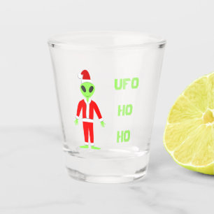 Verre A Shot OVNI Ho Père Noël alien Personnalisé