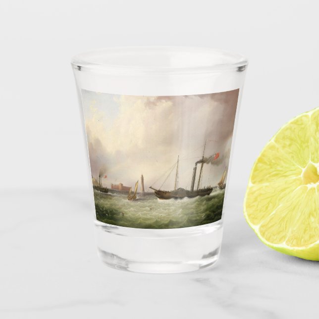 Verre A Shot Paddle Steamer Ariel 1831 (Devant)