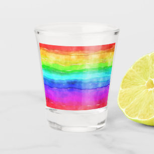 Verre A Shot Painted Rainbow