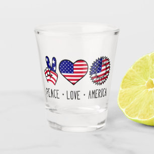 Verre A Shot Paix et unité patriotiques