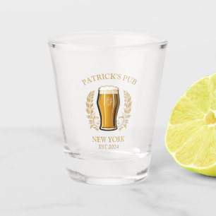 Verre A Shot Panneau de bière personnalisée avec nom personnali