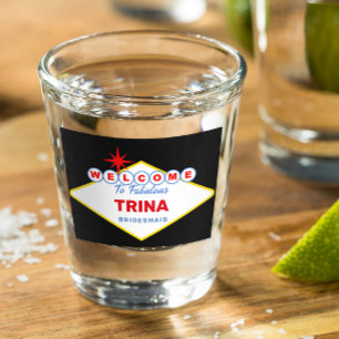 Verre A Shot Panneau Las Vegas Special Event Glass