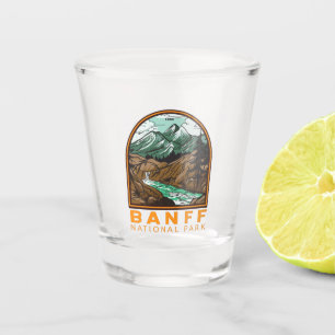 Verre A Shot Parc national Banff Canada Vintage Voyage