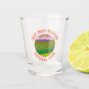 Verre A Shot Parc national des Great Smotains Art Distressed