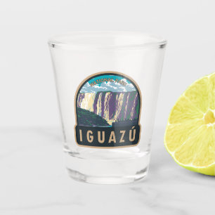 Verre A Shot Parc national d'Iguazu Argentine Travel Art Vintag