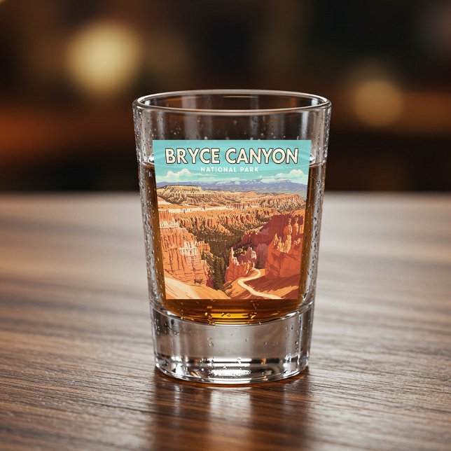 Verre A Shot Parc national du canyon de Bryce vintage (Créateur téléchargé)