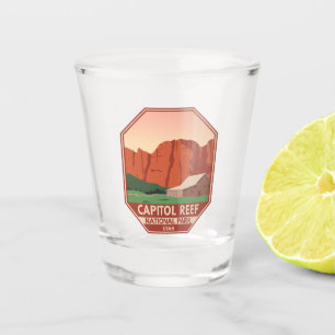 Verre A Shot Parc national du Capitol Reef Ranch Vintage