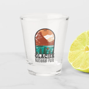 Verre A Shot Parc national du Glacier Montana Vintage