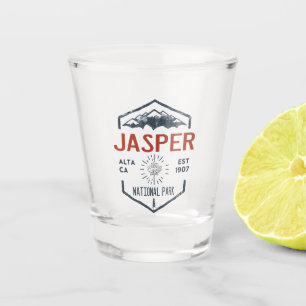 Verre A Shot Parc national Jasper Canada Vintage en détresse