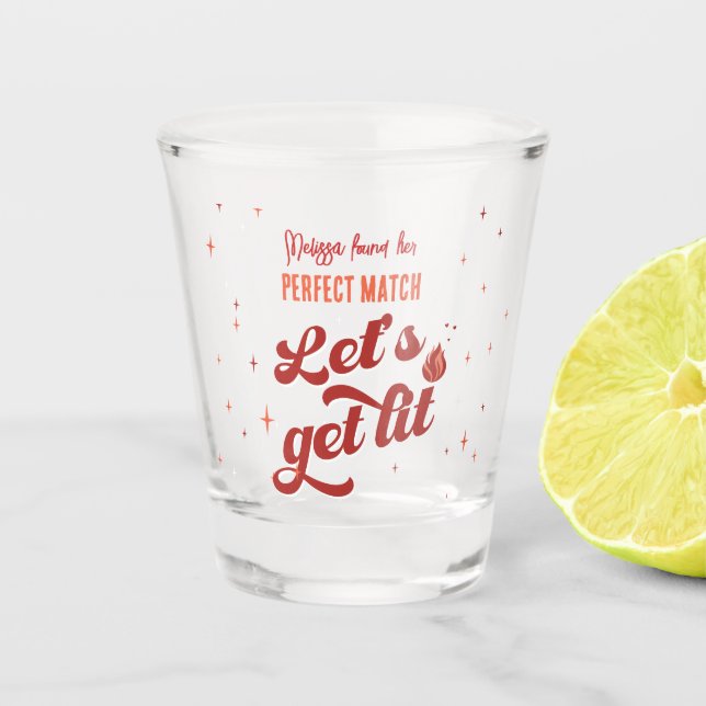 Verre A Shot Parfait Match Bachelorette Party (Devant)