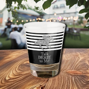 Verre A Shot Parlez Derby à moi Silver Racehorse