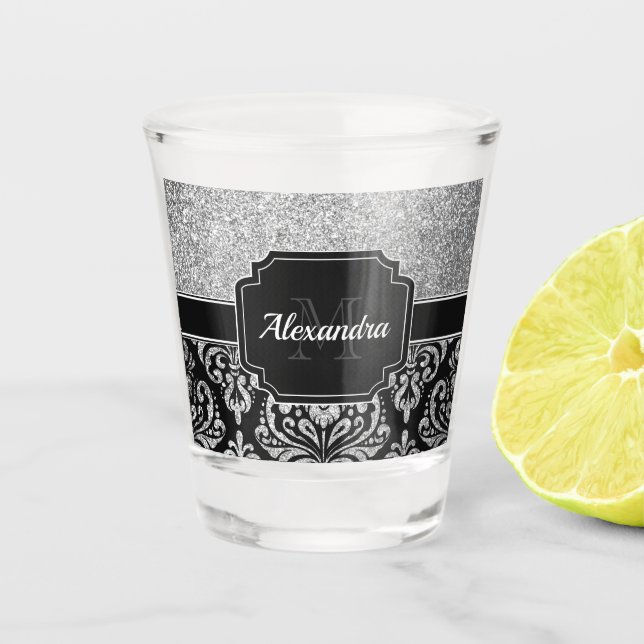 Verre A Shot Parties scintillant Damask (Devant)