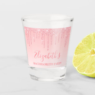 Verre A Shot Parties scintillant rose vierge moderne Bacheloret