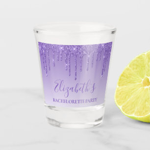 Verre A Shot Parties scintillant violette moderne Dusty