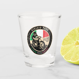 Verre A Shot Pass Stelvio   Passo Dello Stelvio   Motorcycle
