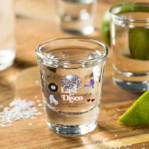 Verre A Shot Patinage à rouleaux rétro Disco   Bachelorette