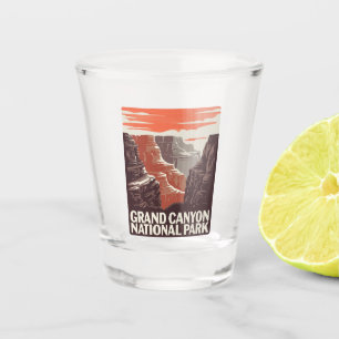 Verre A Shot Paysage du parc national du Grand Canyon