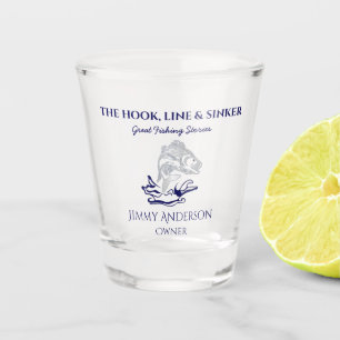 Verre A Shot Pêche Poisson Pêcheur Drinkware