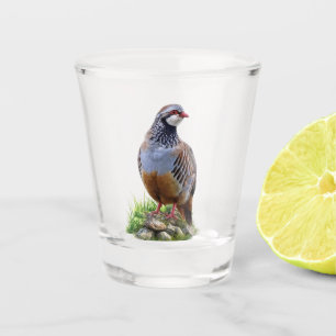 Verre A Shot Perdrix de Chukar, Art