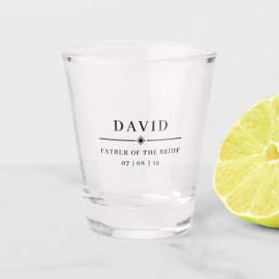 Verre A Shot PÈRE mariage DE LA BRIDE Personnalisé