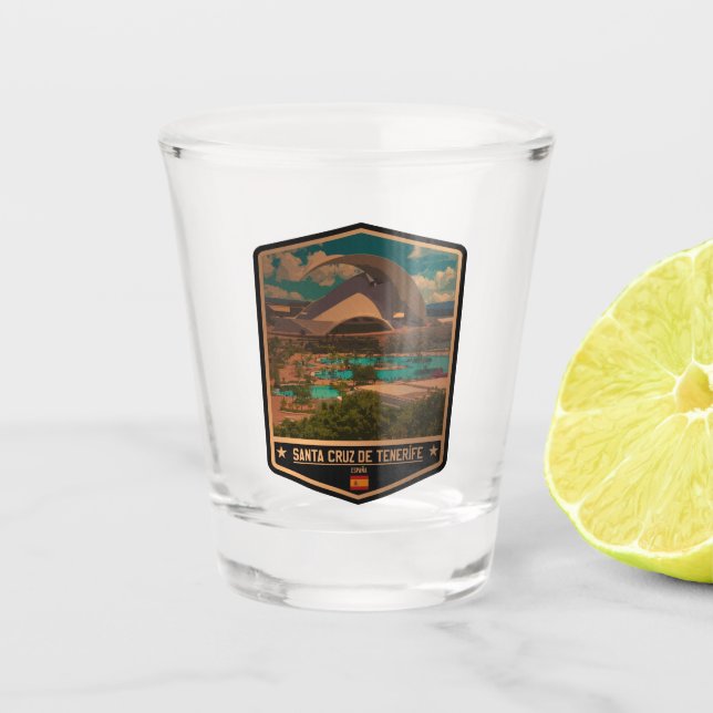 Verre A Shot Père Noël Cruz de Tenerife (Devant)