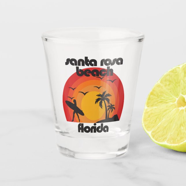 Verre A Shot Père Noël Rosa Beach, Floride (Devant)