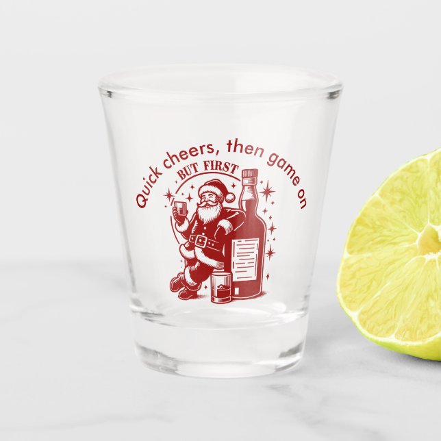 Verre A Shot Père Noël sait garder un secret 2 (Devant)