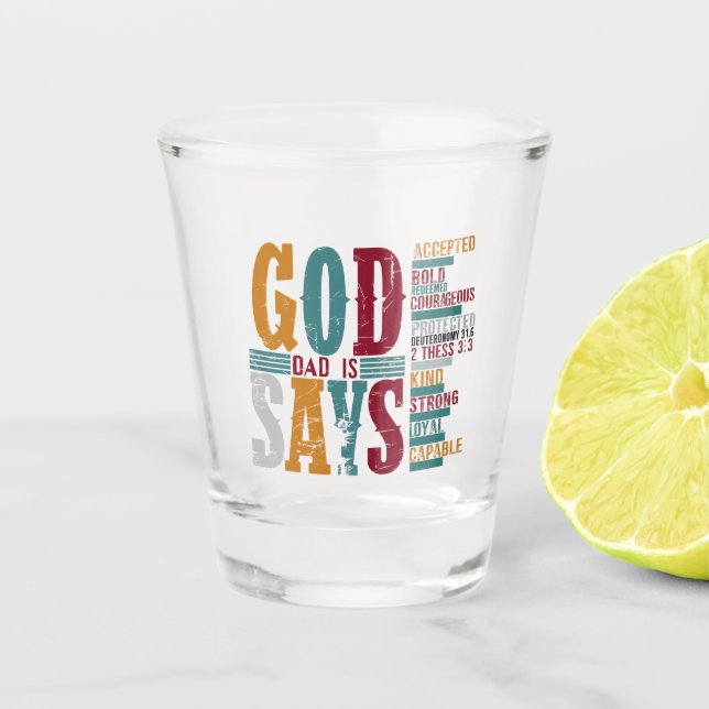 Verre A Shot Pères, dit Dieu Papa (Devant)