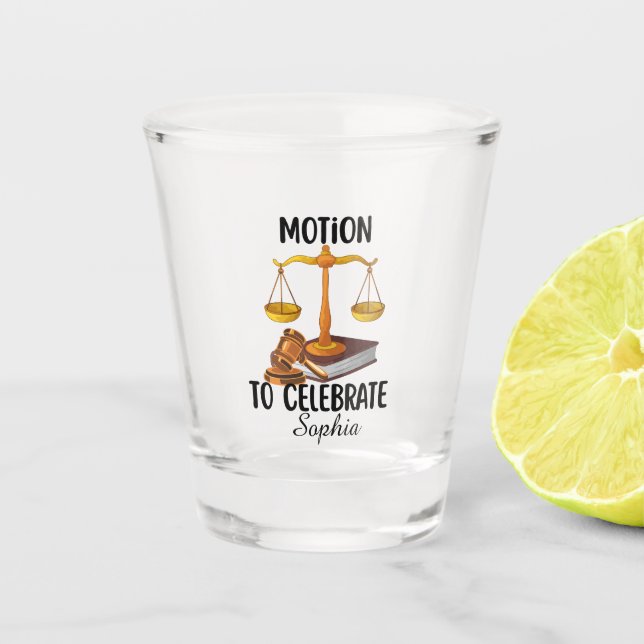 Verre A Shot Personalized funny  law graduate  (Devant)