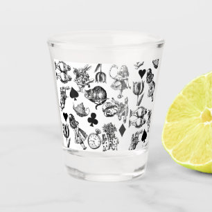 Verre A Shot Personnages classiques d'Alice aux pays des mervei