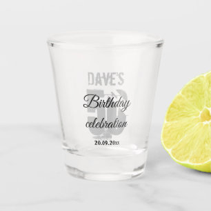 Verre A Shot Personnalisé 50e Fête d'anniversaire Faveur