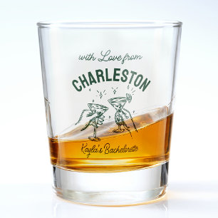 Verre A Shot Personnalisé avec amour de destination Bachelorett