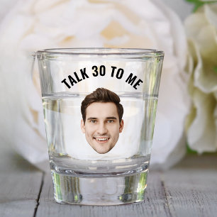 Verre A Shot Personnalisé Face 30e 40e 50e 60e 70 Anniversaire