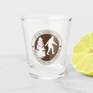 Verre A Shot Personnalisé Funny Sasquatch Emplacement et recher