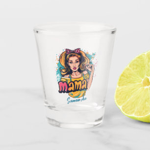 Verre A Shot Personnalisé Retro Mama Pop Art (10)