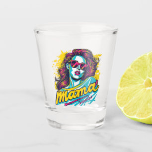 Verre A Shot Personnalisé Retro Mama Pop Art (12)