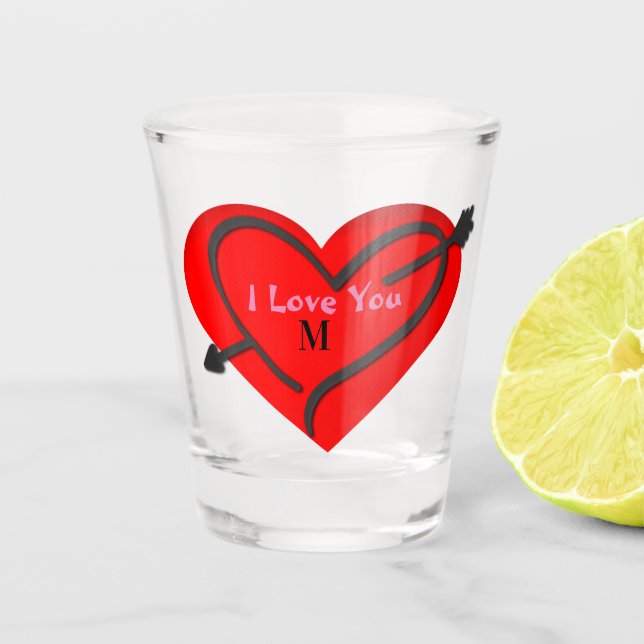 Verre A Shot Personnalisé Valentin (Devant)