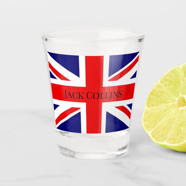 Verre A Shot Personnaliser le drapeau britannique (Devant)
