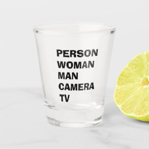 Verre A Shot Personne Femme Homme Camera TV Drôle Trump