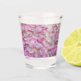 Verre A Shot Pétales roses