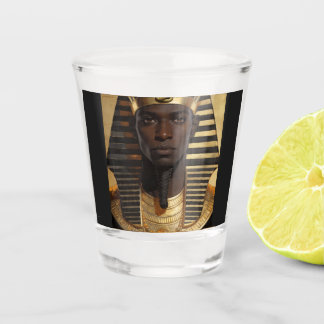 Verre A Shot Pharaoh Energy — Ancient African King Modern Art