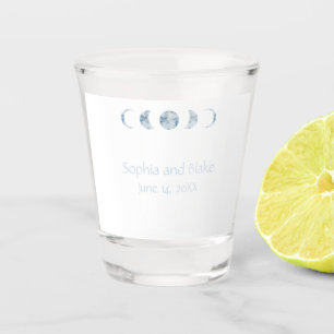 Verre A Shot Phases minimalistes de la lune Mariage céleste