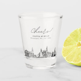 Verre A Shot Philadelphie Mariage Favoriser les encouragements