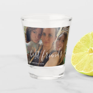 Verre A Shot Photo Anniversaire Meilleurs Amis Personnalisé